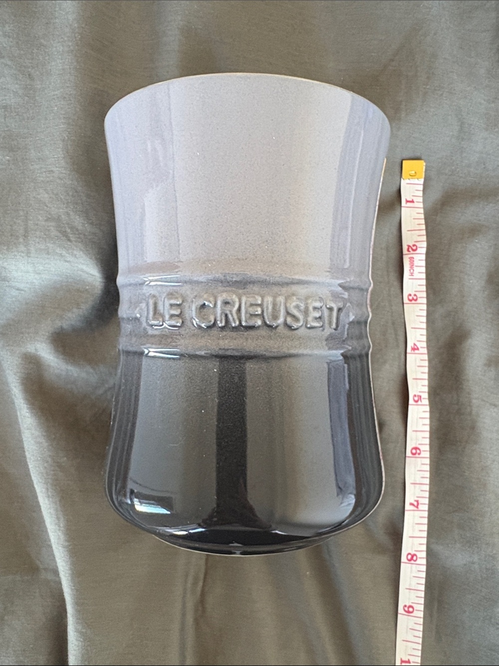 Le Creuset Gradient Gray to Black Stoneware Utensil Holder